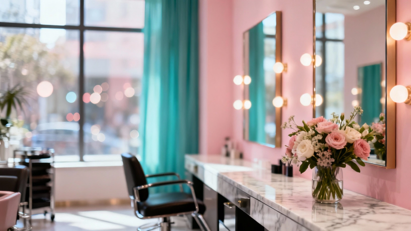 Salon de coiffure élégant